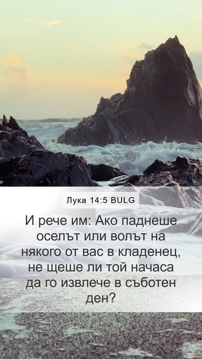 Лука 14:5 BULG Bible Verse Image