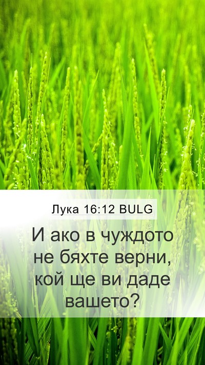 Лука 16:12 BULG Bible Verse Image