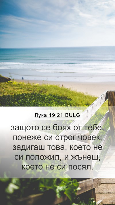 Лука 19:21 BULG Bible Verse Image