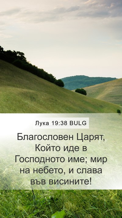 Лука 19:38 BULG Bible Verse Image