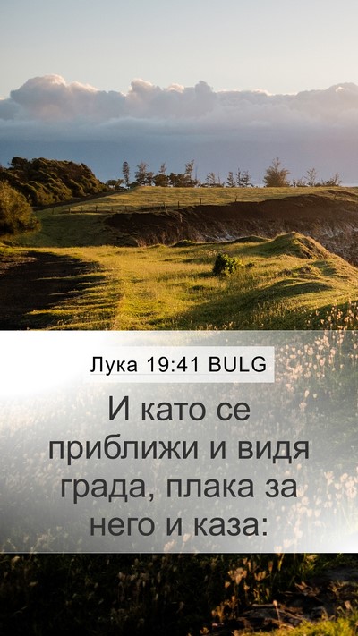 Лука 19:41 BULG Bible Verse Image