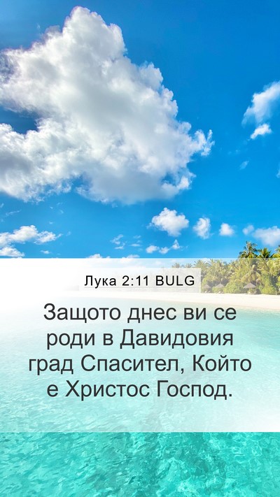 Лука 2:11 BULG Bible Verse Image