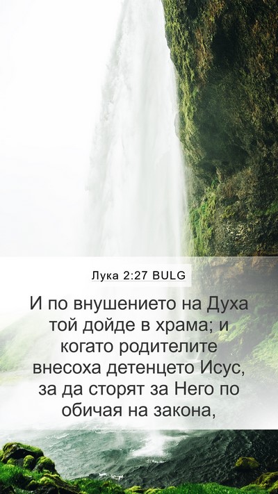 Лука 2:27 BULG Bible Verse Image