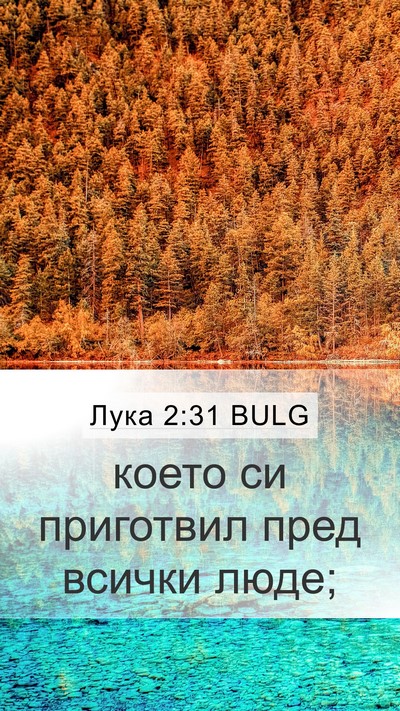 Лука 2:31 BULG Mobile Phone Wallpaper - което си приготвил пред - Mobile Bible Verse Wallpaper
