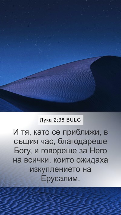 Лука 2:38 BULG Bible Verse Image