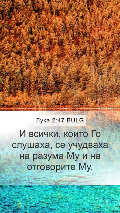 Лука 2:47 BULG Bible Verse Image