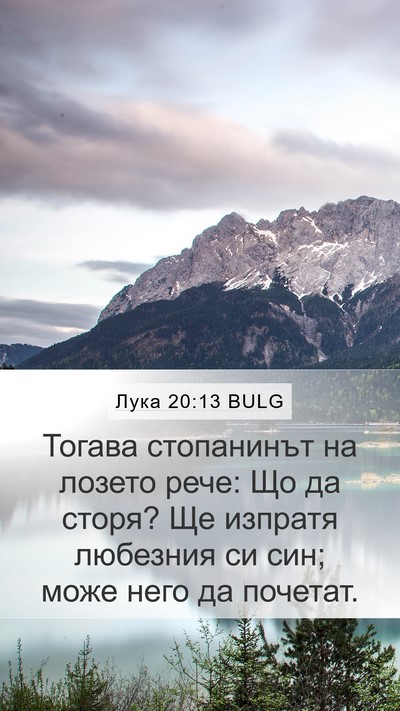 Лука 20:13 BULG Bible Verse Image