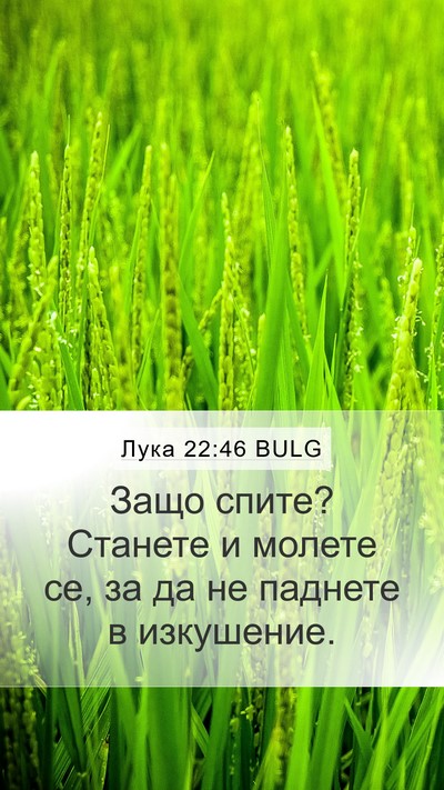 Лука 22:46 BULG Bible Verse Image