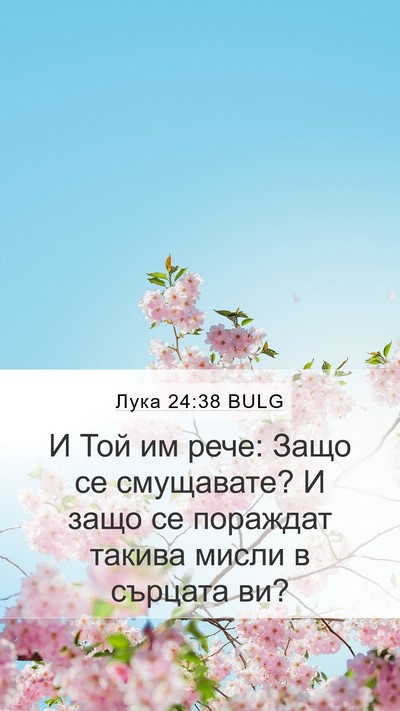 Лука 24:38 BULG Bible Verse Image