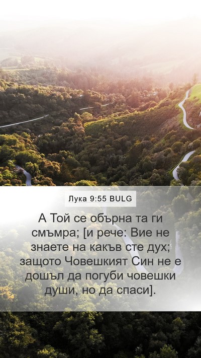 Лука 9:55 BULG Bible Verse Image