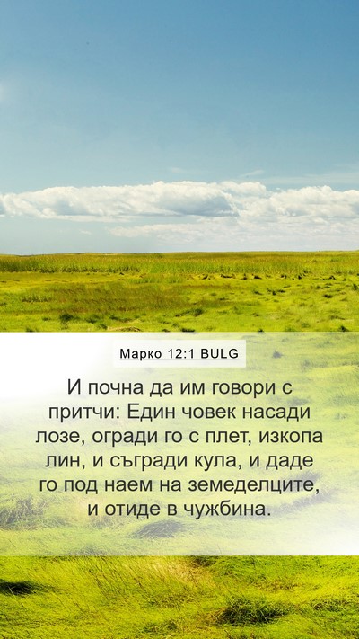 Марко 12:1 BULG Bible Verse Image