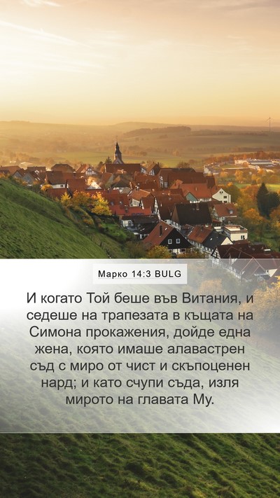 Марко 14:3 BULG Bible Verse Image