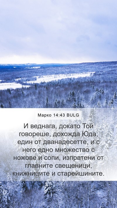 Марко 14:43 BULG Bible Verse Image
