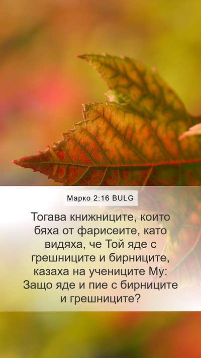 Марко 2:16 BULG Bible Verse Image