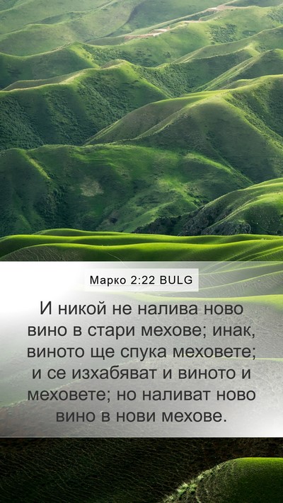 Марко 2:22 BULG Bible Verse Image