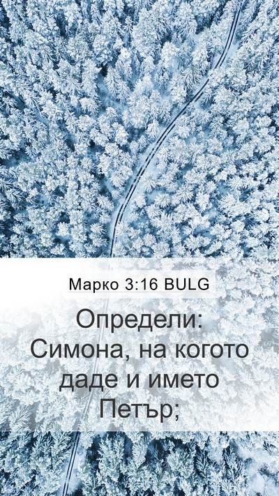 Марко 3:16 BULG Bible Verse Image