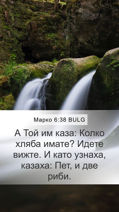 Марко 6:38 BULG Bible Verse Image
