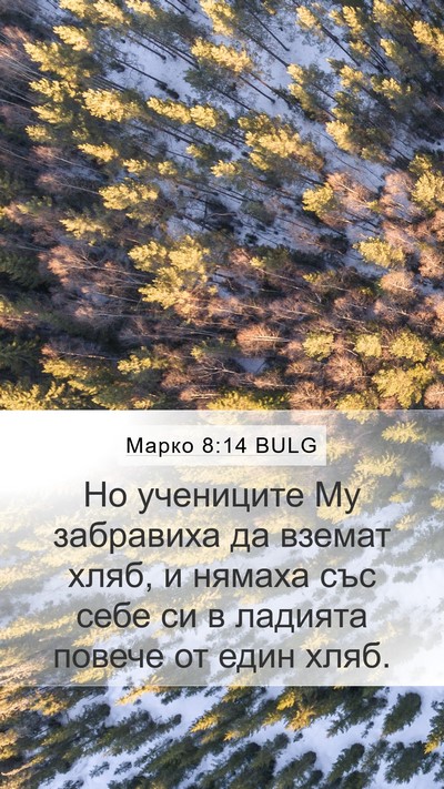Марко 8:14 BULG Mobile Phone Wallpaper - Но учениците Му забравиха - Mobile Bible Verse Wallpaper