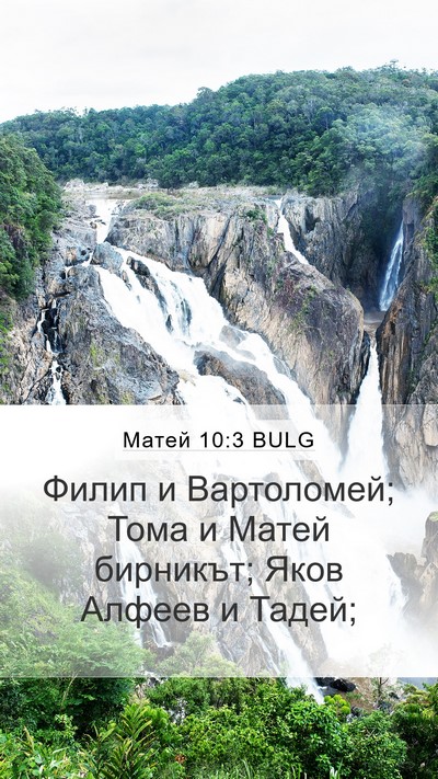 Матей 10:3 BULG Bible Verse Image