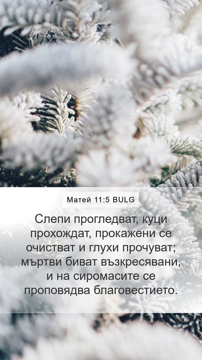 Матей 11:5 BULG Bible Verse Image