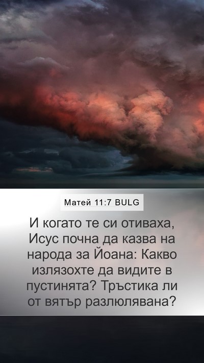 Матей 11:7 BULG Mobile Phone Wallpaper - И когато те си отиваха, - Mobile Bible Verse Wallpaper