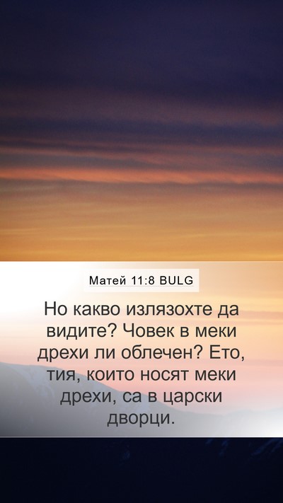 Матей 11:8 BULG Bible Verse Image