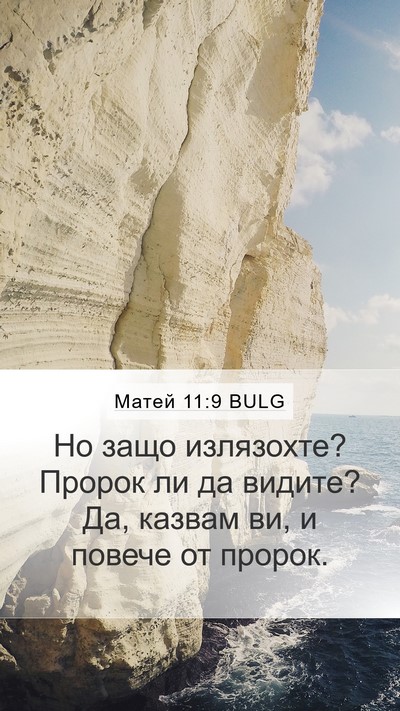 Матей 11:9 BULG Bible Verse Image