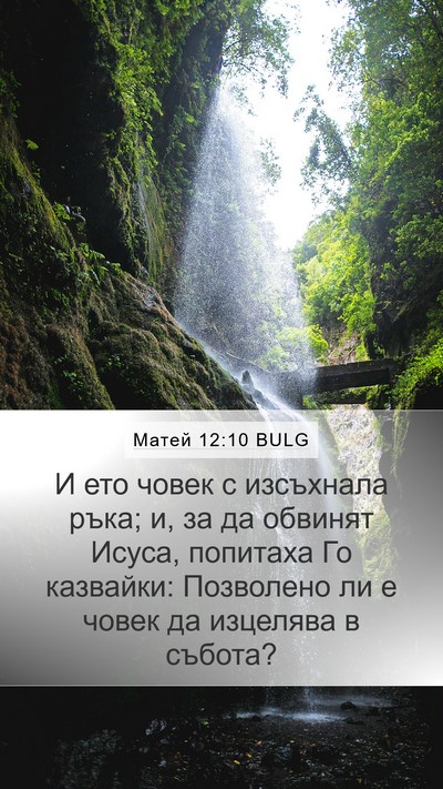 Матей 12:10 BULG Bible Verse Image