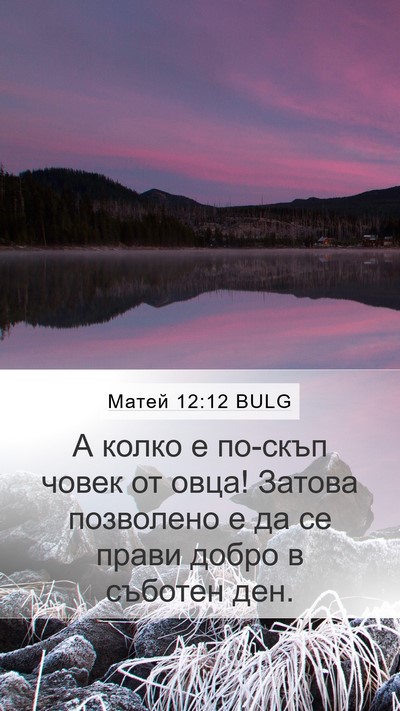 Матей 12:12 BULG Bible Verse Image