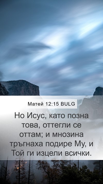 Матей 12:15 BULG Bible Verse Image