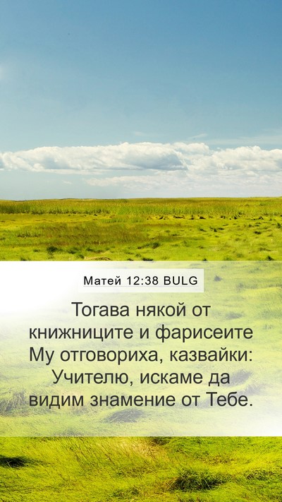Матей 12:38 BULG Bible Verse Image