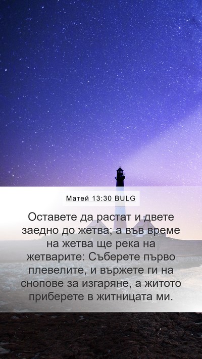 Матей 13:30 BULG Bible Verse Image