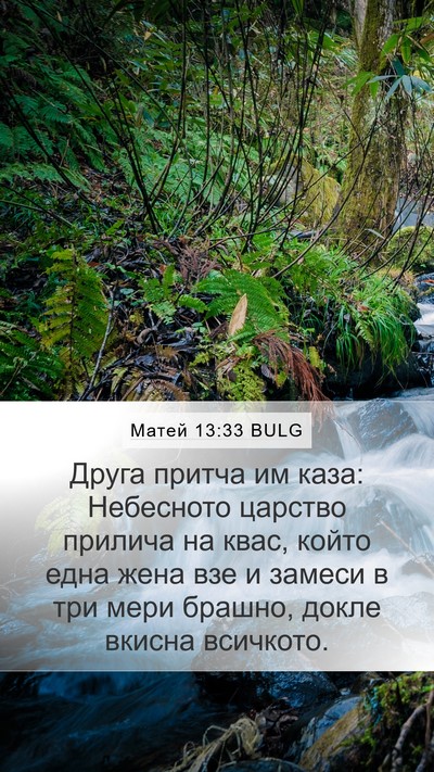 Матей 13:33 BULG Bible Verse Image