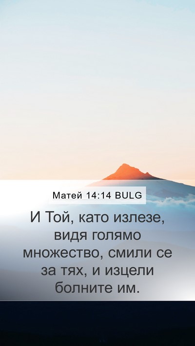 Матей 14:14 BULG Bible Verse Image