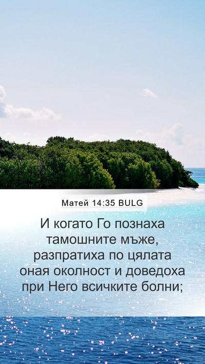 Матей 14:35 BULG Bible Verse Image