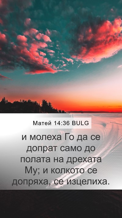 Матей 14:36 BULG Bible Verse Image