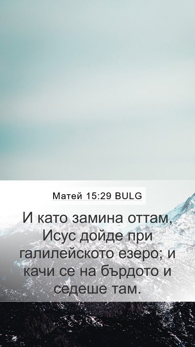 Матей 15:29 BULG Bible Verse Image