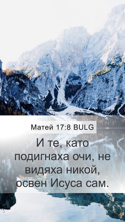 Матей 17:8 BULG Mobile Phone Wallpaper - И те, като подигнаха очи, не - Mobile Bible Verse Wallpaper