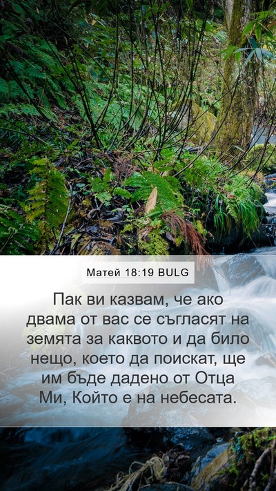 Матей 18:19 BULG Bible Verse Image