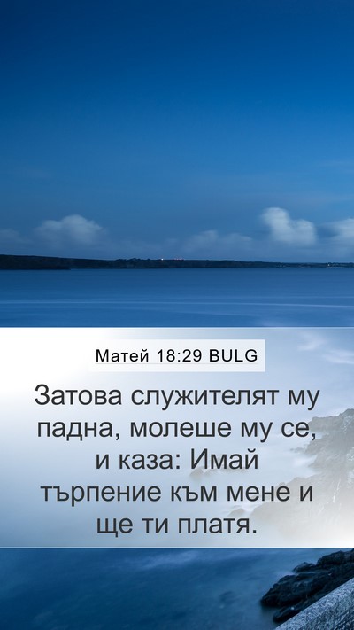 Матей 18:29 BULG Bible Verse Image