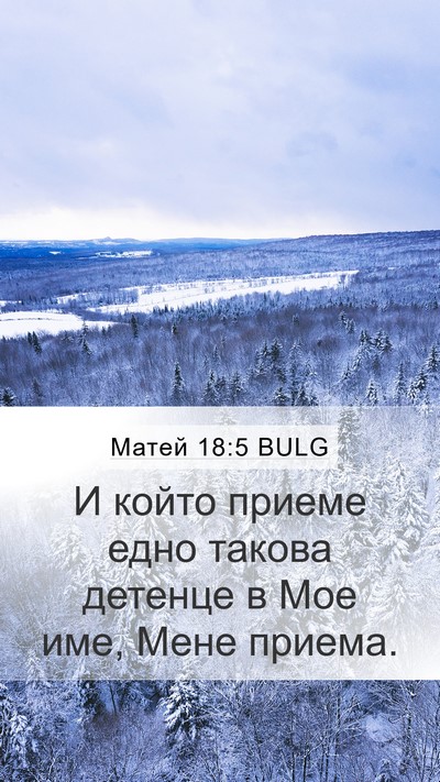 Матей 18:5 BULG Bible Verse Image