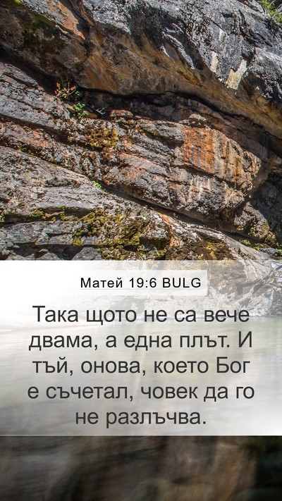 Матей 19:6 BULG Bible Verse Image
