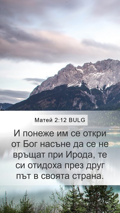 Матей 2:12 BULG Bible Verse Image