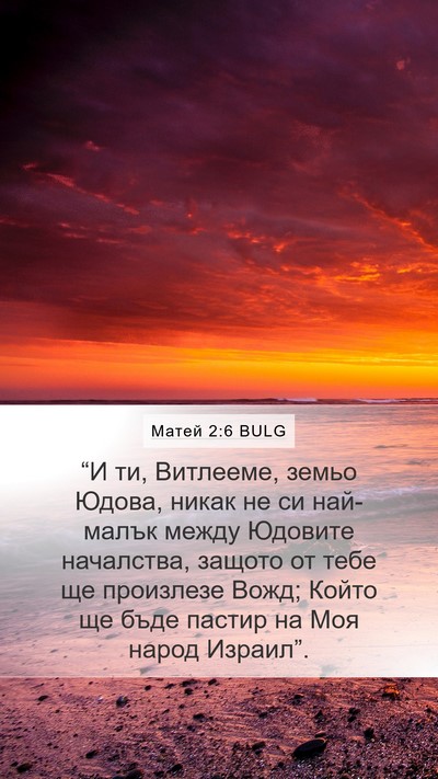 Матей 2:6 BULG Bible Verse Image