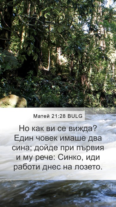 Матей 21:28 BULG Bible Verse Image