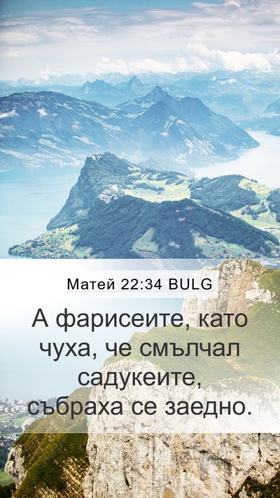 Матей 22:34 BULG Bible Verse Image