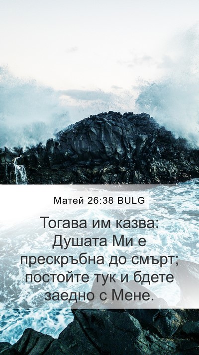 Матей 26:38 BULG Bible Verse Image