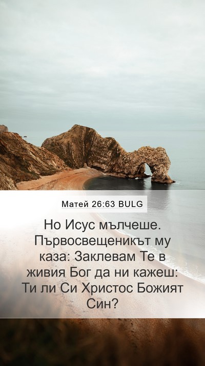 Матей 26:63 BULG Bible Verse Image