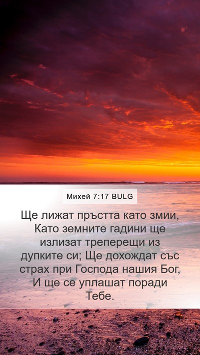Михей 7:17 BULG Bible Verse Image