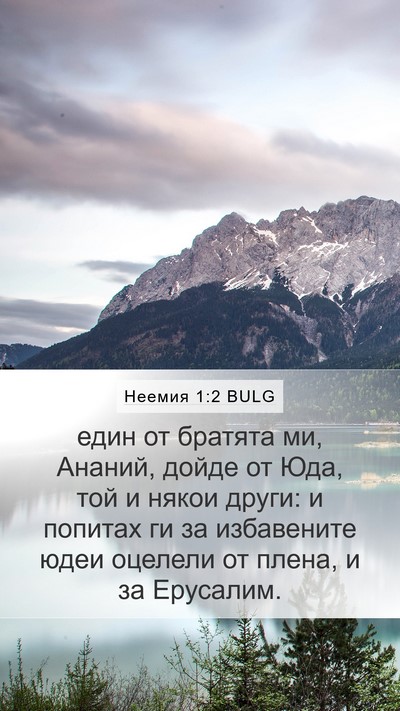 Неемия 1:2 BULG Mobile Phone Wallpaper - един от братята ми, Ананий, - Mobile Bible Verse Wallpaper